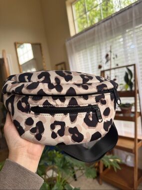 Dagne Dover Ace Fanny Pack in Leopard Print